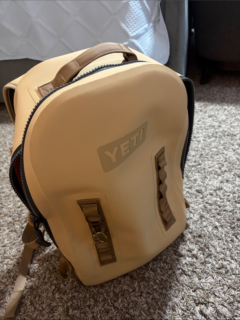 YETI Tan Compact Hard-Shell Backpack